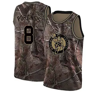 Boston Celtics Men's Kristaps Porzingis Camo Swingman Realtree Collection Jersey