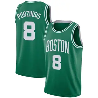 Boston Celtics Men's Kristaps Porzingis Green Swingman Jersey - Icon Edition