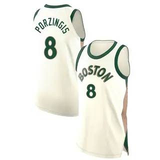 Boston Celtics Men's Kristaps Porzingis White Authentic 2023/24 City Edition Jersey