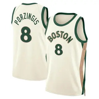 Boston Celtics Men's Kristaps Porzingis White Swingman 2023/24 City Edition Jersey