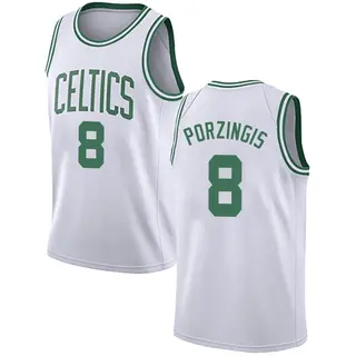 Boston Celtics Men's Kristaps Porzingis White Swingman Jersey - Association Edition