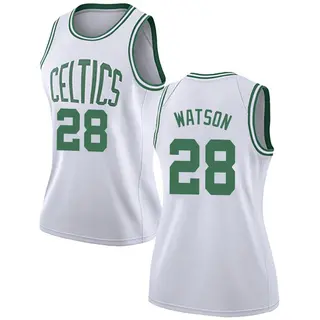 Boston Celtics Women's Anton Watson White Swingman Jersey - Association Edition