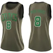 Boston Celtics Women's Kristaps Porzingis Green Swingman Salute to Service Jersey