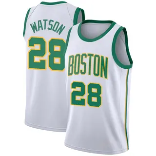 Boston Celtics Youth Anton Watson White Swingman 2018/19 Jersey - City Edition