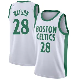 Boston Celtics Youth Anton Watson White Swingman 2020/21 Jersey - City Edition